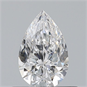 Natural Diamond 0.50 Carats, Pear with  Cut, E Color, VS1 Clarity and Certified by GIA