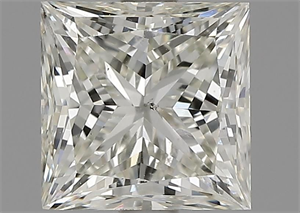 Picture of Natural Diamond 1.70 Carats, Princess with  Cut, L Color, VS2 Clarity and Certified by GIA