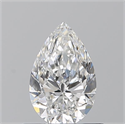 Diamante Natural 0.70 quilates, De pera , Color E, claridad VS2 y certificado GIA