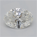 Natural Diamond 1.00 Carats, Oval with  Cut, I Color, VS2 Clarity and Certified by GIA