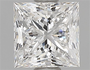 Picture of Natural Diamond 0.82 Carats, Princess with  Cut, E Color, VS2 Clarity and Certified by GIA