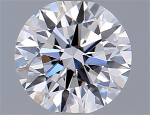 Foto Diamante Natural 0.41 quilates, Redondo , Color E, claridad IF y certificado GIA de