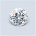 Diamante Natural 0.60 quilates, Redondo , Color F, claridad SI2 y certificado GIA