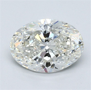 Picture of Natural Diamond 1.20 Carats, Oval with  Cut, H Color, SI2 Clarity and Certified by GIA
