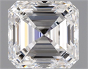 Natural Diamond 1.11 Carats, Asscher with  Cut, D Color, VS1 Clarity and Certified by GIA