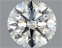 Natural Diamond 1.21 Carats, Round with Excellent Cut, J Color, SI1 Clarity and Certified by GIA