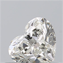 Natural Diamond 0.47 Carats, Heart with  Cut, I Color, IF Clarity and Certified by GIA