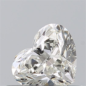 Picture of Natural Diamond 0.47 Carats, Heart with  Cut, I Color, IF Clarity and Certified by GIA