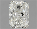 Natural Diamond 0.90 Carats, Radiant with  Cut, J Color, VS1 Clarity and Certified by GIA