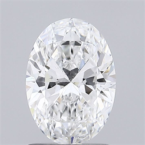 Picture of Natural Diamond 1.01 Carats, Oval with  Cut, E Color, SI1 Clarity and Certified by GIA
