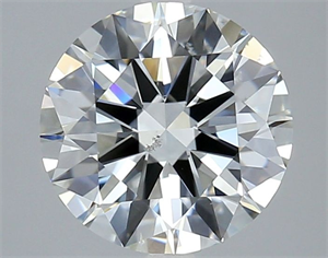 Picture of Natural Diamond 2.70 Carats, Round with Excellent Cut, G Color, SI1 Clarity and Certified by GIA