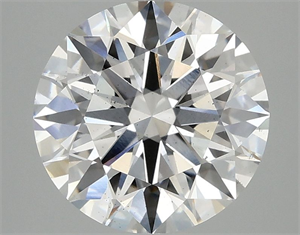Picture of Lab Grown Diamond 3.09 Carats, Round with Ideal Cut, E Color, VS2 Clarity and Certified by IGI