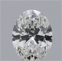 Natural Diamond 0.40 Carats, Oval with  Cut, F Color, VVS1 Clarity and Certified by GIA