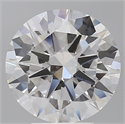 Lab Grown Diamond 4.57 Carats, Round with Excellent Cut, E Color, VVS2 Clarity and Certified by IGI