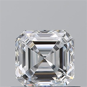 Picture of Natural Diamond 0.71 Carats, Asscher with  Cut, E Color, VVS1 Clarity and Certified by GIA