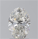 Natural Diamond 1.71 Carats, Oval with  Cut, G Color, SI2 Clarity and Certified by GIA