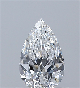 Picture of Natural Diamond 0.44 Carats, Pear with  Cut, E Color, VS1 Clarity and Certified by GIA