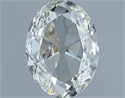 Natural Diamond 1.00 Carats, Oval with  Cut, I Color, VVS2 Clarity and Certified by IGI
