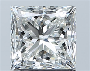 Foto Diamante Natural 1.22 quilates, Princesa , Color I, claridad VS2 y certificado GIA de