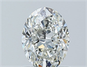 Diamante Natural 0.90 quilates, Ovalado , Color H, claridad SI2 y certificado GIA
