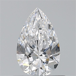 Picture of Natural Diamond 0.60 Carats, Pear with  Cut, D Color, VS2 Clarity and Certified by GIA