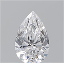 Natural Diamond 0.75 Carats, Pear with  Cut, D Color, VVS2 Clarity and Certified by GIA