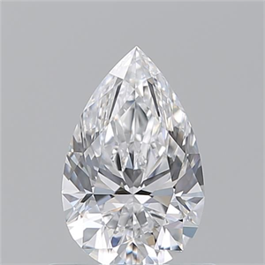 Picture of Natural Diamond 0.75 Carats, Pear with  Cut, D Color, VVS2 Clarity and Certified by GIA