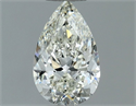 Natural Diamond 0.60 Carats, Pear with  Cut, I Color, IF Clarity and Certified by IGI