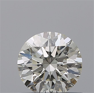Picture of Natural Diamond 0.55 Carats, Round with Excellent Cut, H Color, VVS2 Clarity and Certified by IGI