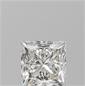 Natural Diamond 0.91 Carats, Princess with  Cut, F Color, VVS1 Clarity and Certified by GIA
