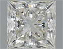 Natural Diamond 1.52 Carats, Princess with  Cut, I Color, VS1 Clarity and Certified by IGI
