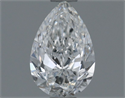 Natural Diamond 0.50 Carats, Pear with  Cut, E Color, SI2 Clarity and Certified by GIA