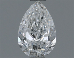 Picture of Natural Diamond 0.50 Carats, Pear with  Cut, E Color, SI2 Clarity and Certified by GIA
