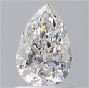 Natural Diamond 0.91 Carats, Pear with  Cut, F Color, SI1 Clarity and Certified by GIA