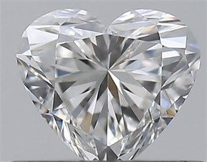 Picture of Natural Diamond 0.40 Carats, Heart with  Cut, E Color, VS2 Clarity and Certified by GIA