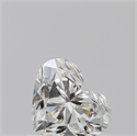 Natural Diamond 0.52 Carats, Heart with  Cut, J Color, VVS1 Clarity and Certified by GIA