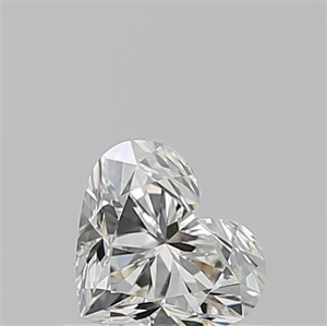Picture of Natural Diamond 0.52 Carats, Heart with  Cut, J Color, VVS1 Clarity and Certified by GIA