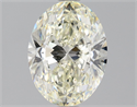 Natural Diamond 1.70 Carats, Oval with  Cut, L Color, SI2 Clarity and Certified by GIA