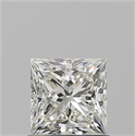 Natural Diamond 0.92 Carats, Princess with  Cut, K Color, VVS2 Clarity and Certified by GIA