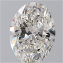Natural Diamond 1.51 Carats, Oval with  Cut, H Color, SI1 Clarity and Certified by GIA