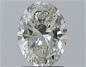 Natural Diamond 1.51 Carats, Oval with  Cut, H Color, SI2 Clarity and Certified by GIA