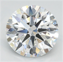 Lab Grown Diamond 2.45 Carats, Round with Ideal Cut, D Color, VVS1 Clarity and Certified by IGI
