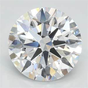 Picture of Lab Grown Diamond 2.45 Carats, Round with Ideal Cut, D Color, VVS1 Clarity and Certified by IGI