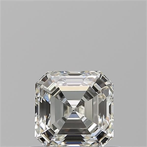 Picture of Natural Diamond 0.72 Carats, Asscher with  Cut, I Color, VVS1 Clarity and Certified by GIA