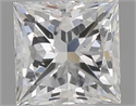Natural Diamond 0.80 Carats, Princess with  Cut, D Color, SI1 Clarity and Certified by GIA