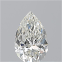 Natural Diamond 0.50 Carats, Pear with  Cut, I Color, VVS1 Clarity and Certified by GIA