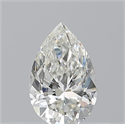 Natural Diamond 0.50 Carats, Pear with  Cut, I Color, VVS1 Clarity and Certified by GIA