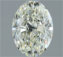 Natural Diamond 1.70 Carats, Oval with  Cut, K Color, VS1 Clarity and Certified by GIA