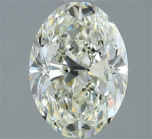 Picture of Natural Diamond 1.70 Carats, Oval with  Cut, K Color, VS1 Clarity and Certified by GIA