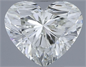 Natural Diamond 0.57 Carats, Heart with  Cut, I Color, VVS1 Clarity and Certified by IGI